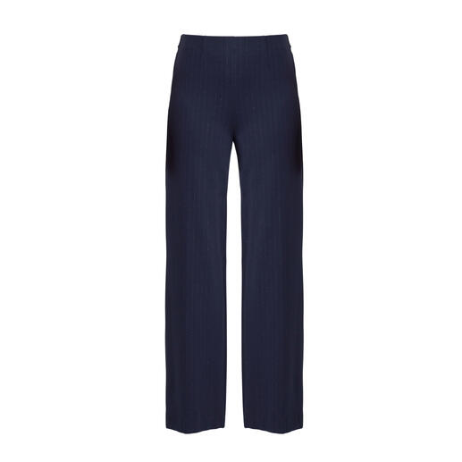 Blauwe Soft-Glam-pantalon van RAPHAELA BY BRAX, voorkant