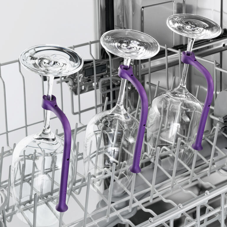 Glazenhouder voor vaatwasser, 8-delig, praktisch voor veilig vervoer van glazen.