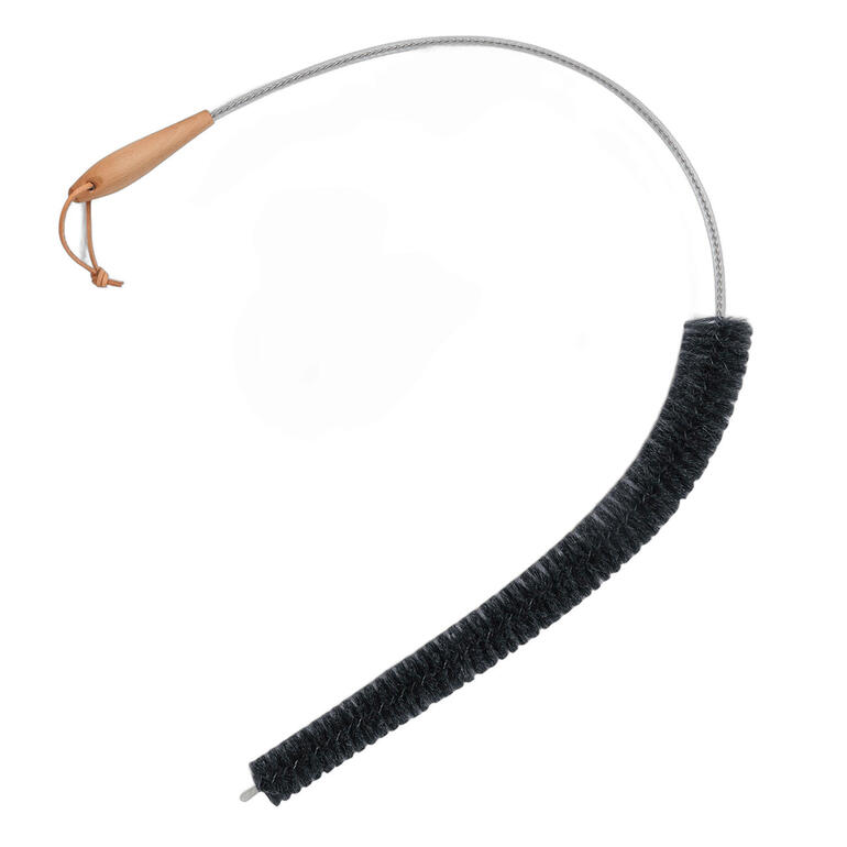 Verwarming radiatorborstel met flexibele borstelstructuur voor moeilijk bereikbare plekken.