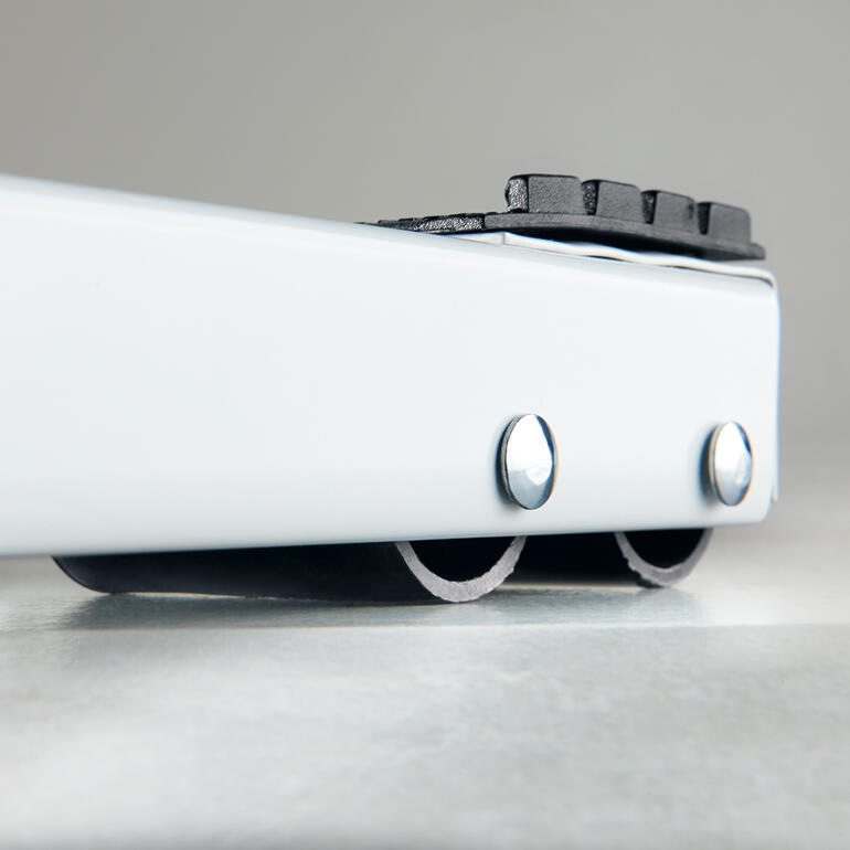 Grootapparaat roller, detail van de wielen aan de onderkant