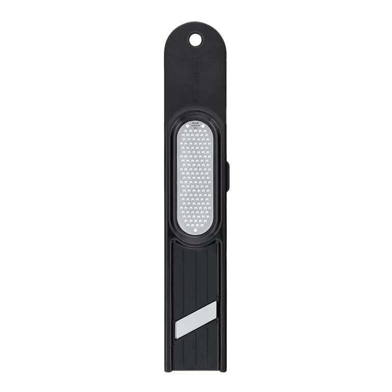 Microplane® gemberrasp 3-in-1 Vooraanzicht van de 3-in-1 gemberrasp op een lichte achtergrond.