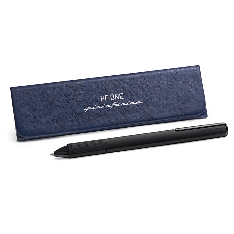 Pininfarina balpen in een blauwe lederen doos