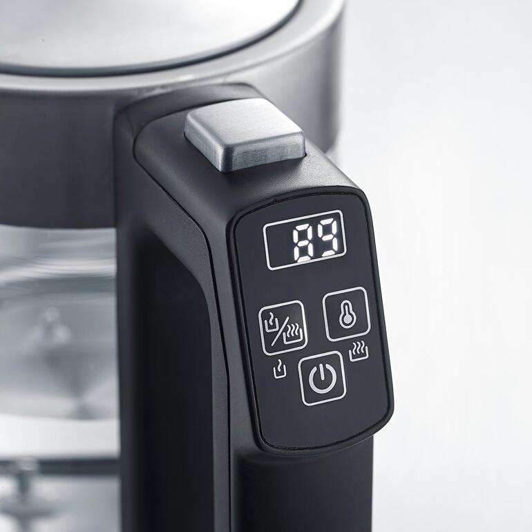 Miniwaterkoker met temperatuurkeuze Bedieningselement van de mini-waterkoker