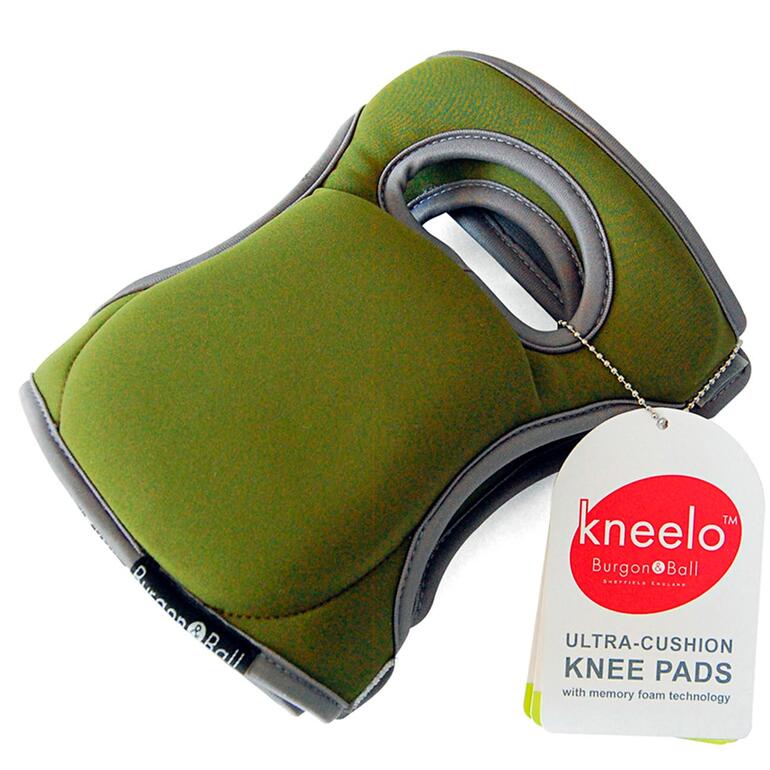 Comfortabele kniebeschermers Kneelo™, 1 paar Comfort kniestukken Kneelo™ met een groen en ergonomisch ontwerp
