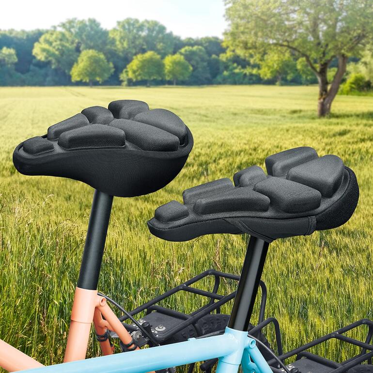 SoftAirSeat Bike zadel met ergonomisch ontwerp op fietsen.