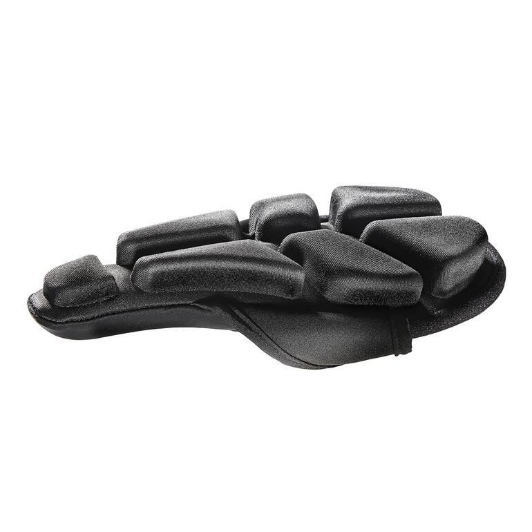 SoftAirSeat Bike zadel met dikke bekleding van dichtbij.