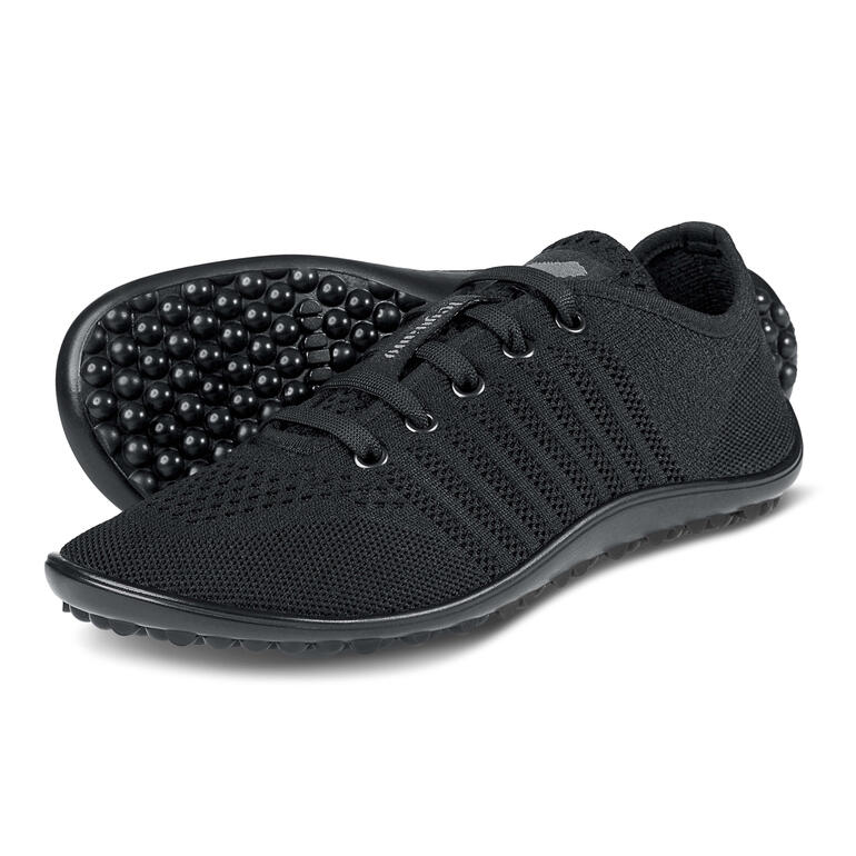 Barfuß-leguano Sneaker in zwart, zijaanzicht.