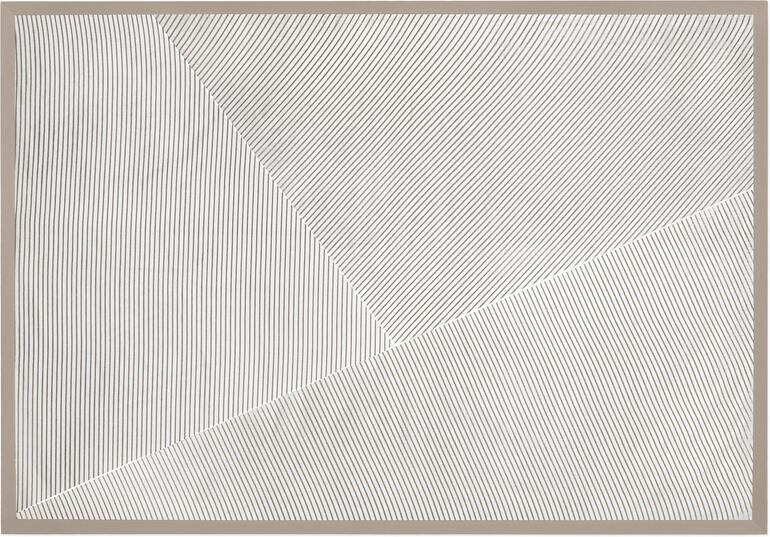 Breezyblanket in taupe met geometrisch patroon