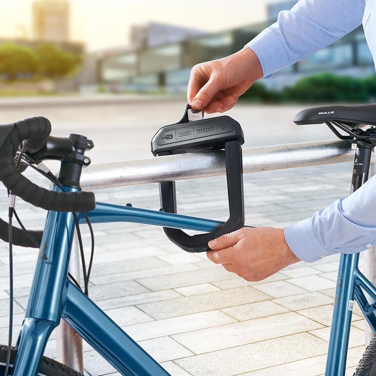 Fietsslot Hiplok D1000 Hiplok D1000 fietsslot wordt aan de fiets bevestigd
