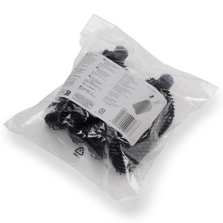 Vervangingskoppen voor toilettborstel in een verkoopzak.