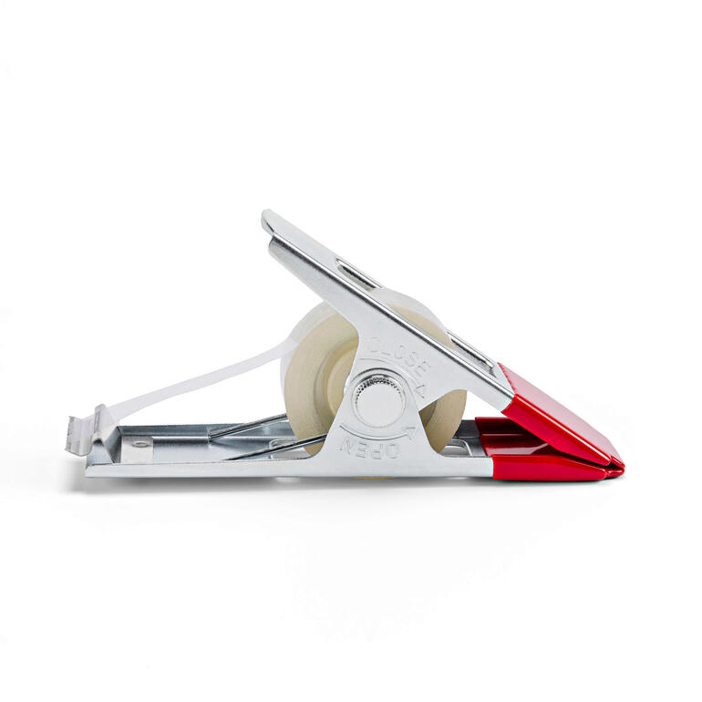 Robuust en duurzaam, gemaakt van metaal – met zachte oppervlaktebeschermende laag. Tape dispenser