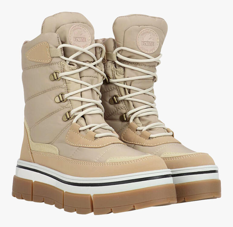 Beige Pajar Ice-Gripper laarzen zonder achtergrond.