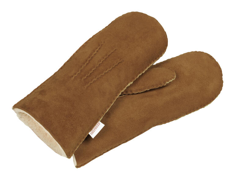Bruine Shepherd Curly lamswanten met zacht interieur