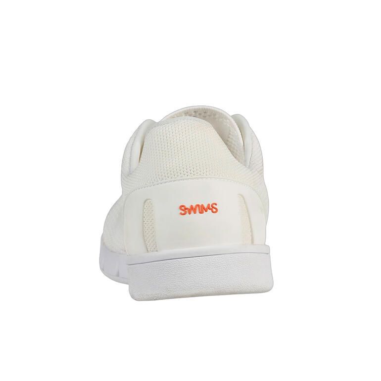 Swims Wash & Wet-sneakers Achteraanzicht van een witte Swims Wash&Wet sneaker.