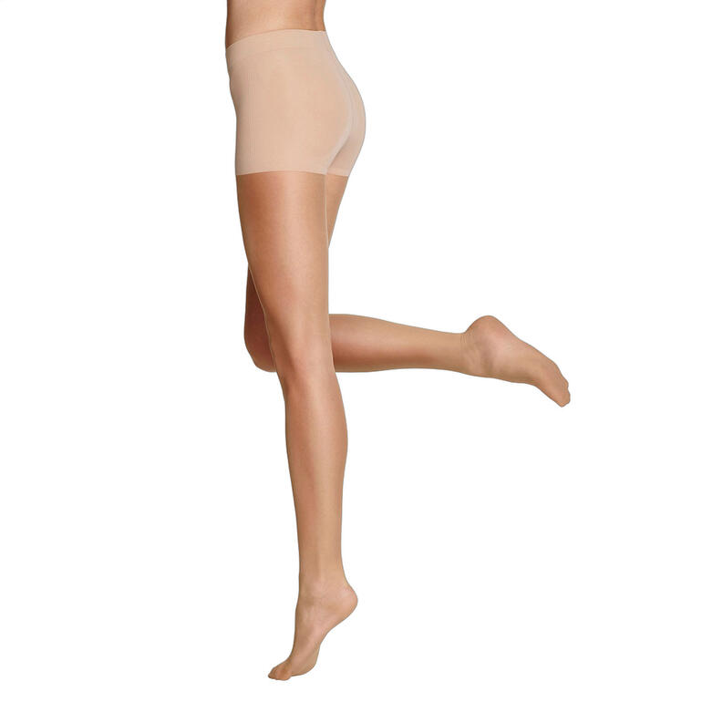 Item m6 contouring tights, omhoog getrokken, in Light Tan