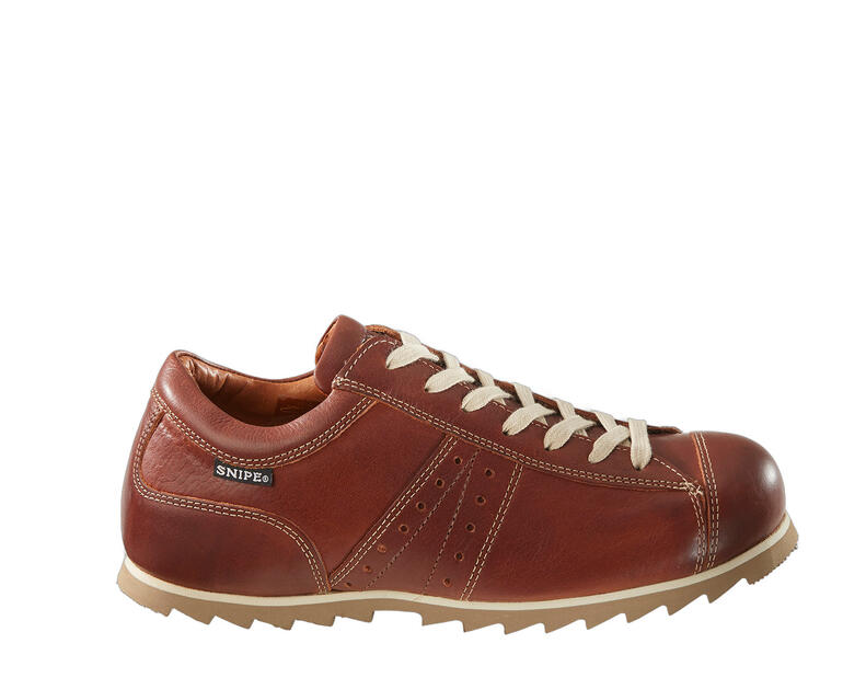 rood/bruin Bruine Snipe® Ripple leren sneaker van de andere kant