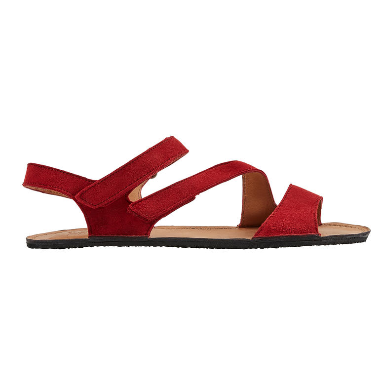 rood Zijaanzicht van de rode Sole Runner® ultralichte sandaal