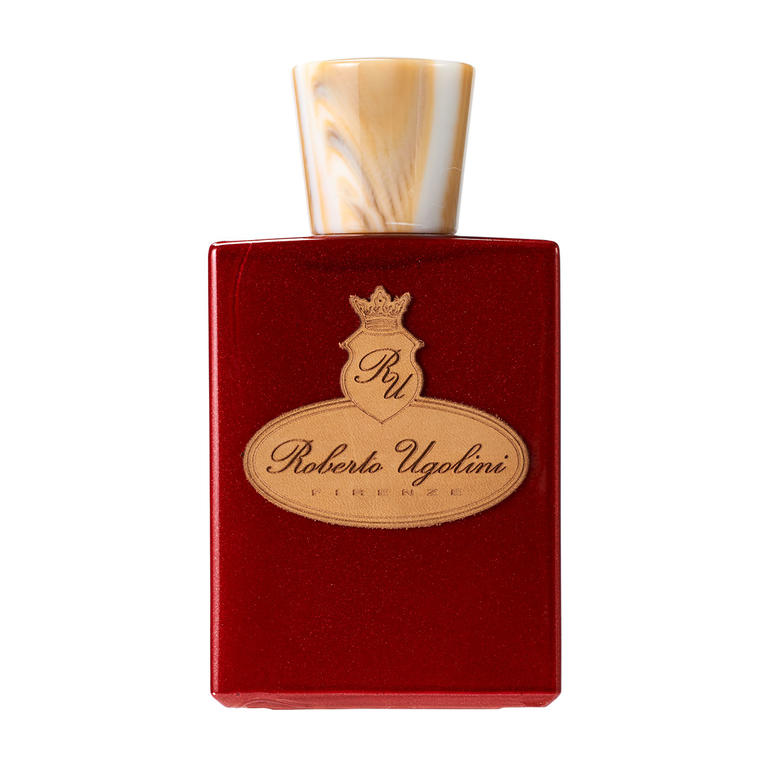 Roberto Ugolini ’17 Rosso’, extrait de parfum 100 ml Rode fles van Roberto Ugolini „17 Rosso“ Extrait de Parfum met gouden dop.