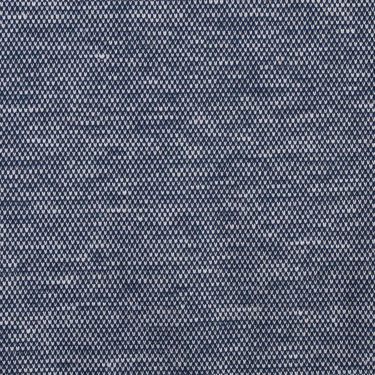 blauw Patroon van een blauwe piqué-stof voor het Junghans 1954 Piqué-Henley-shirt.
