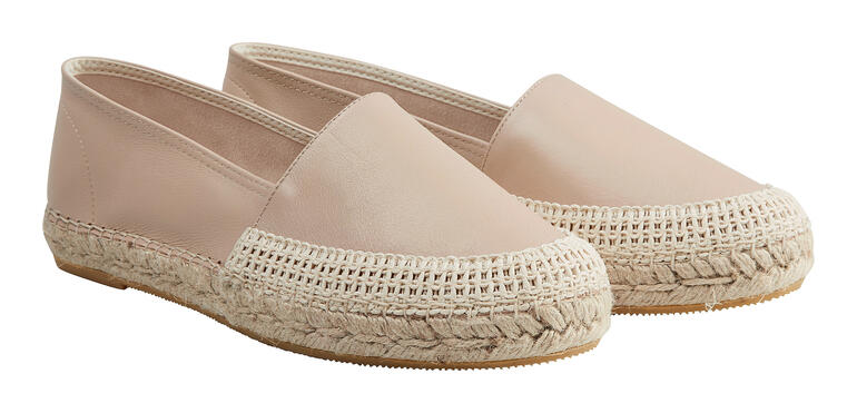Beige leren espadrilles van Macarena, maat 36.