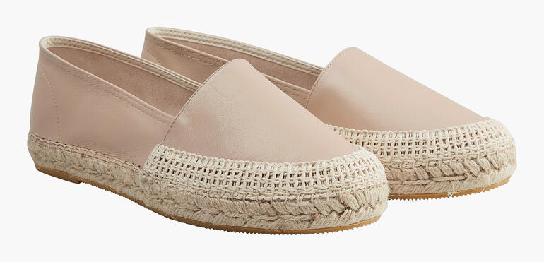Beige leren espadrilles van Macarena, maat 36.