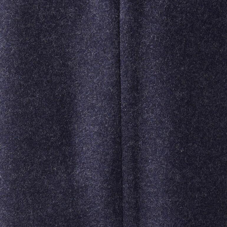 Fijn loden broek in donkergrijs, gestreepte stof