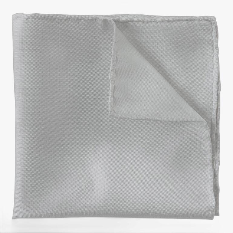 Licht Oxford zijden pochet gevouwen.