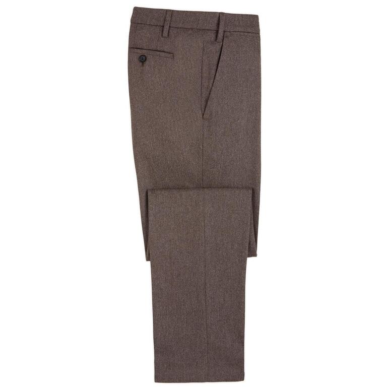 Eurex by Brax kasjmier-wollbroek in bruin, elegant gevouwen.
