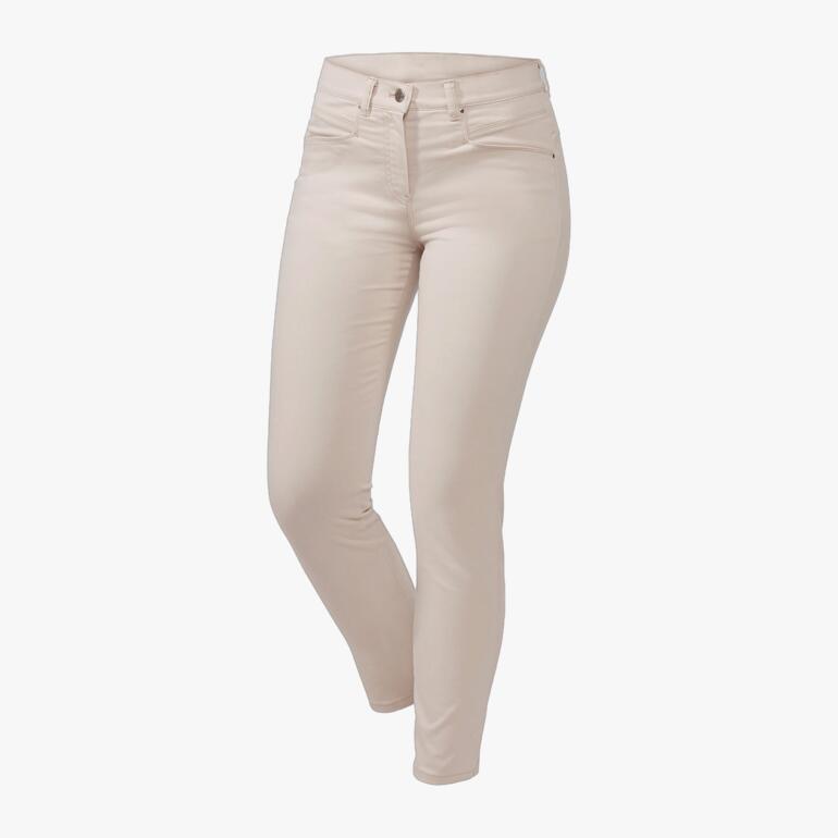 Beige Thermolite®-Five-Pocket broek van RAPHAELA BY BRAX, vooraanzicht.