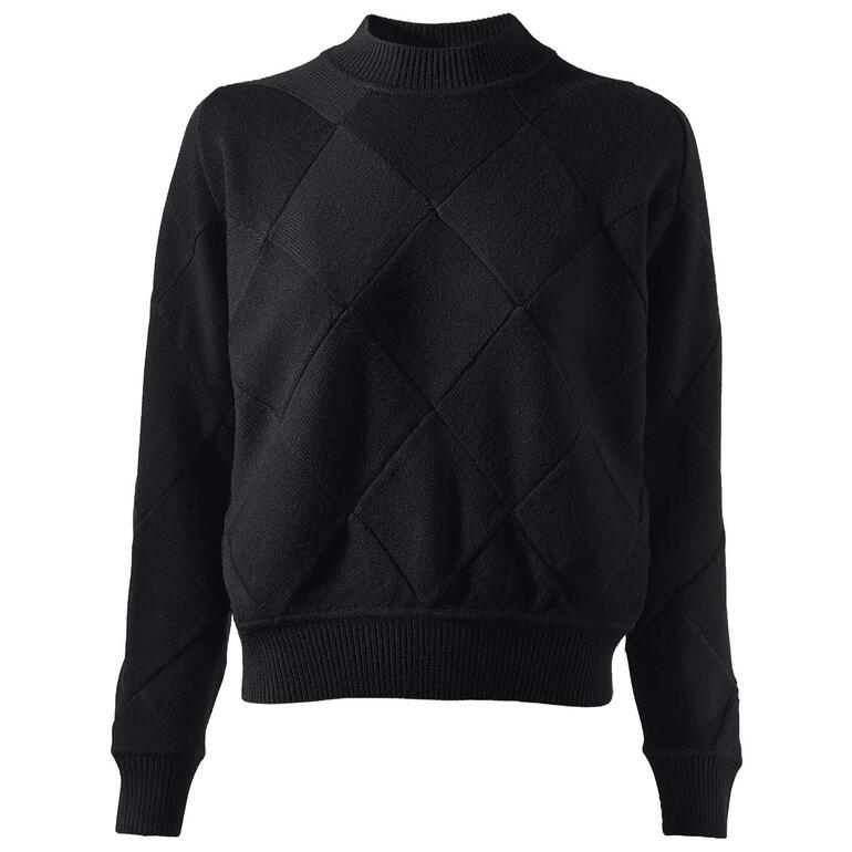 Zwart gebreide trui, maat 36.