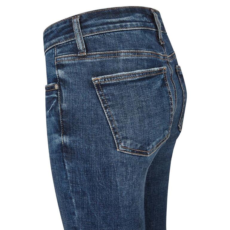 Zijaanzicht van een Silver Suki bootcut jeans