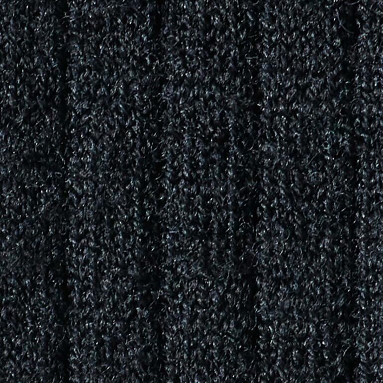 Detailopname van de Collégien Merino-compressiesokken in zwart