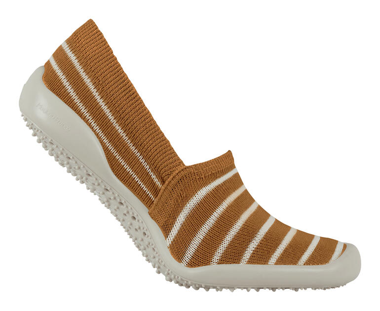 Brown ecru zomer-huissokken van Collégien in maat 36/37.