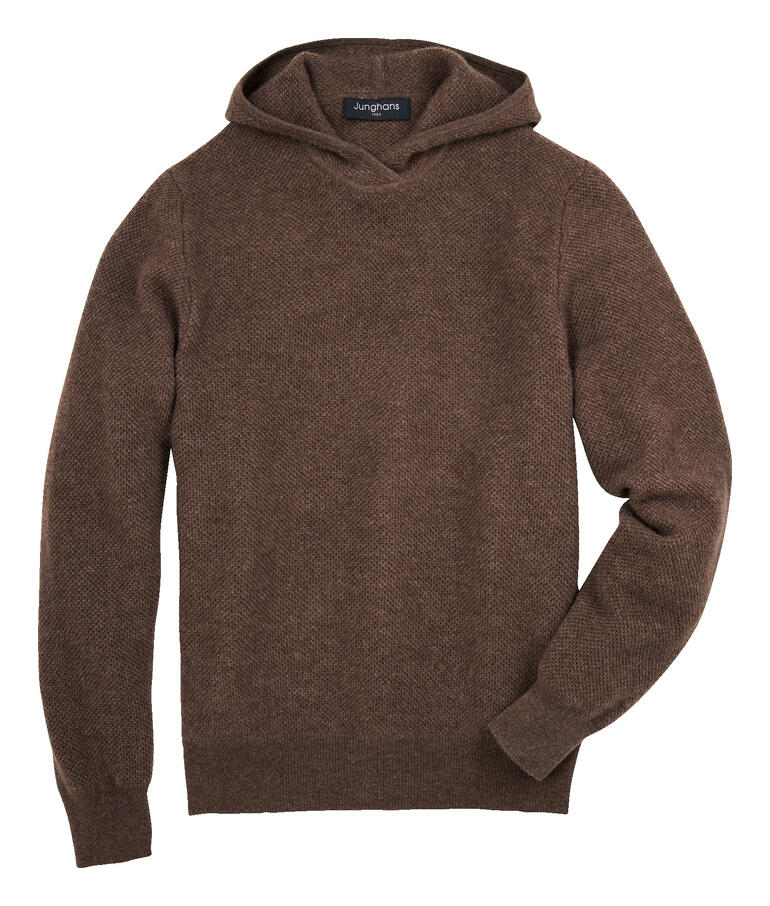 Bruine JH1954 KA-Pique-hoodie maat 36
