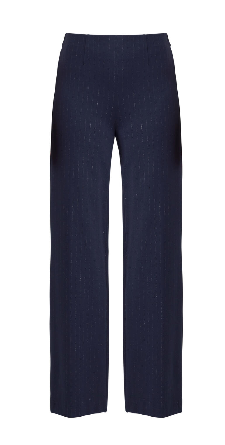 Blauwe Soft-Glam-pantalon van RAPHAELA BY BRAX, voorkant